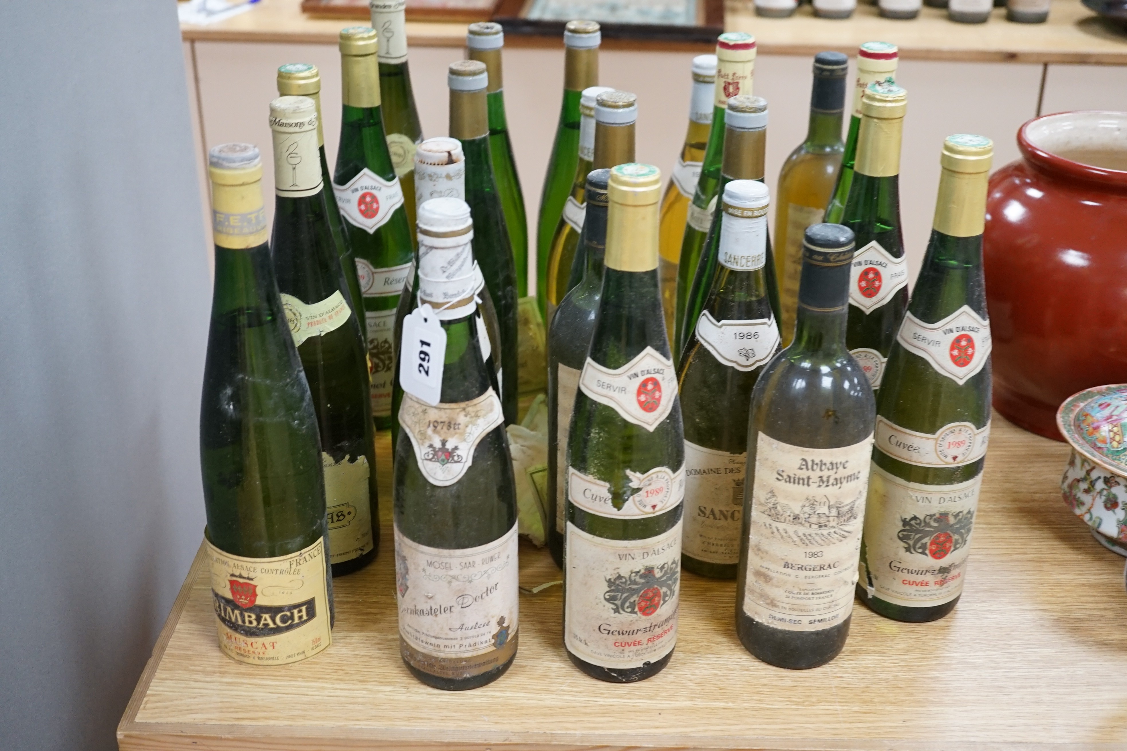24 various bottles of white wine